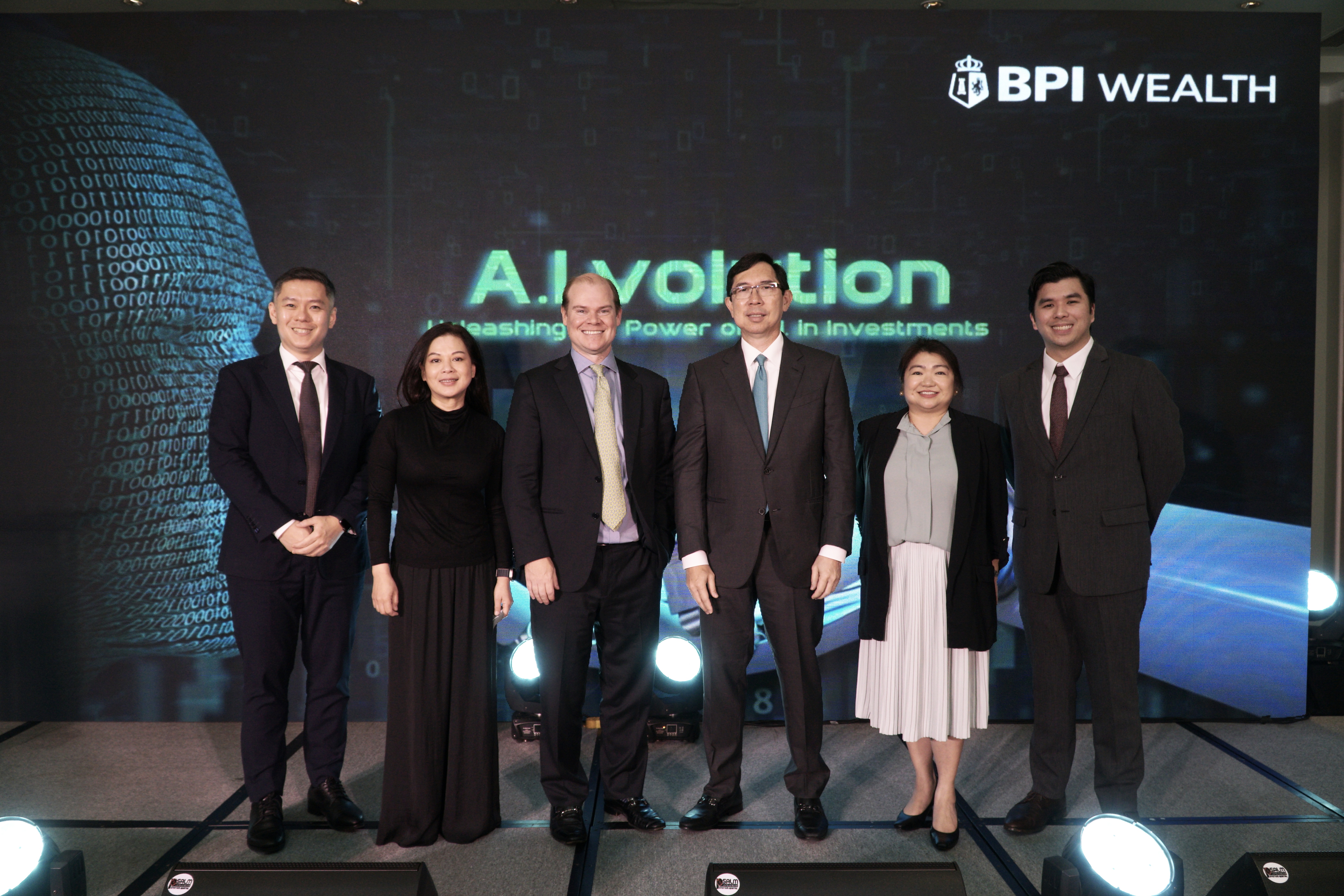 BPI President and CEO TG Limcaoco and BPI Wealth President and CEO Teresa Marcial with (from left) BlackRock Director for South East Asia Client Business Kok Fai Chow and Managing Director Reid Menge, BPI Wealth Head of Institutional Business Yvette De Peralta, and Head of Business Development for Institutional Business Eric Manalaysay