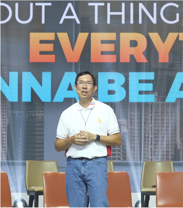 BPI President and CEO TG Limcaoco quotes familiar lyrics—"Don't you worry ‘bout a thing, ‘cause everything's gonna be alright”—in closing the summit.