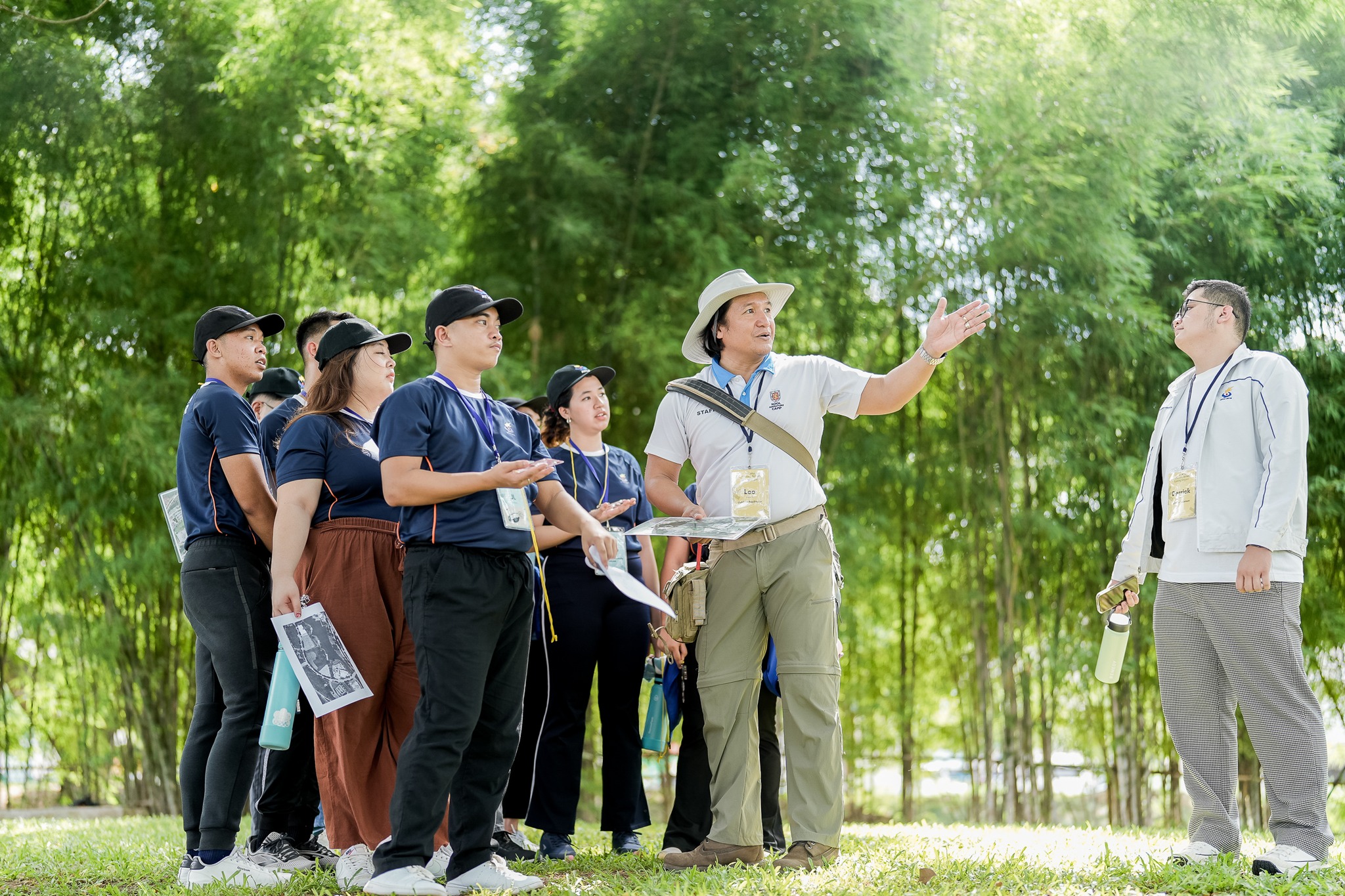 AYLC delegates visit Ayala Land's Carbon Forest surrounding ACEN's solar farm in Alaminos, Laguna.