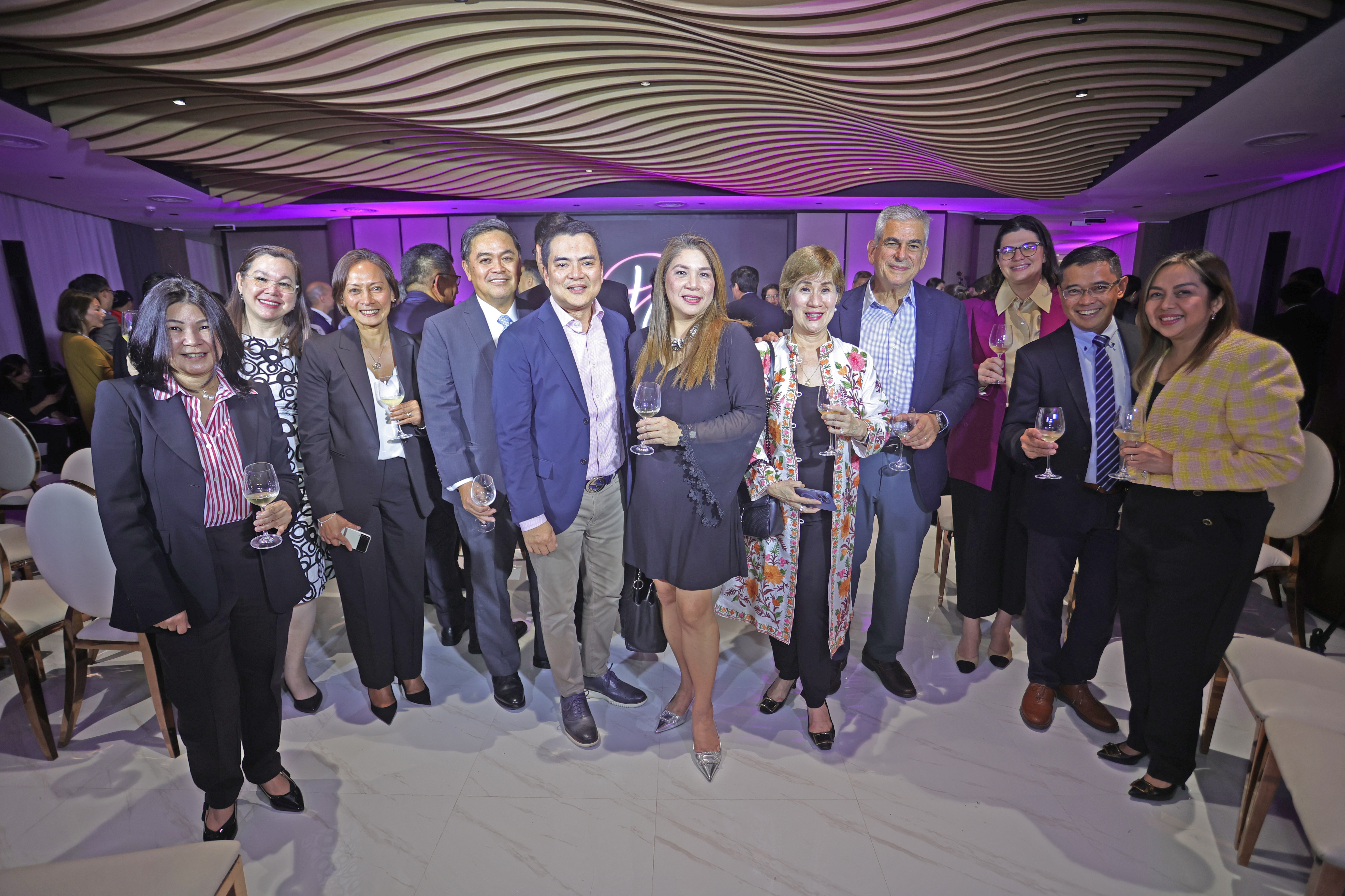 JAZA and BPI SVP Mariana Zobel de Ayala with members of the bank’s leadership team