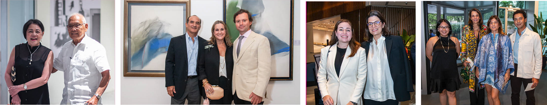 (From left) Mariles Gustilo and Jaime Laya; Patxi Elizalde, Sofia Zobel Elizalde, and Alvaro Padilla; Bianca Zobel and ALI SVP for Leasing and Hospitality Mariana Zobel de Ayala; Monica Tiosejo, Bea Zobel Jr., Paloma Urquijo, and Miguel Cortez Hernandez